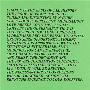 JENNY HOLZER Inflammatory Essays.